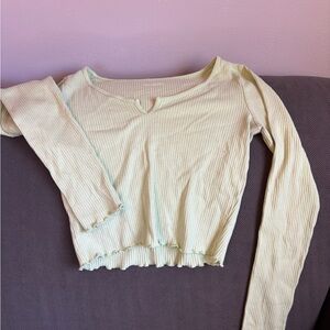 Hollister Ribbed Long Sleeve Blouse